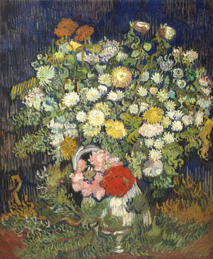 Van Gogh’s “Basket of Chrysanthemums” – A Burst of Floral Elegance