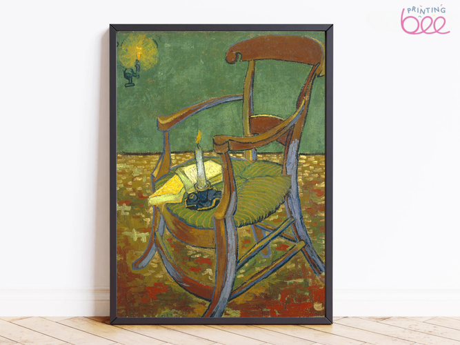 Vincent van Gogh’s “Van Gogh’s Chair” – Captivating Canvas Art Print