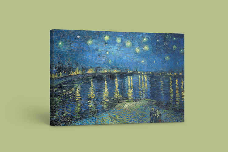 Vincent van Gogh’s “Starry Night Over the Rhône” – Enchanting Nighttime Canvas Art