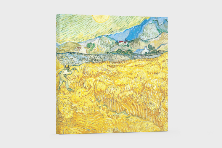 Van Gogh’s “The Reaper” – Radiance in a Golden Field Canvas Art