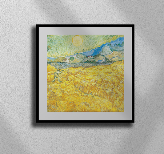 Van Gogh’s “The Reaper” – Radiance in a Golden Field Canvas Art