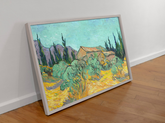 Vincent van Gogh’s “Farmhouse in Provence” – Rustic Charm on Canvas