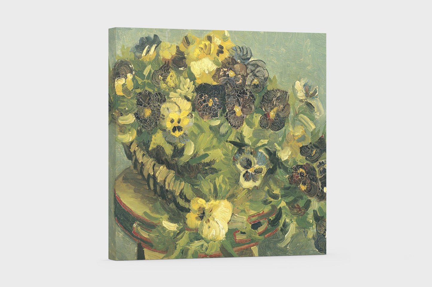 Van Gogh’s “Pansies in a Basket” – A Timeless Floral Canvas Art