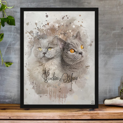 Watercolour Pet Portrait | Pet Memorial Gift