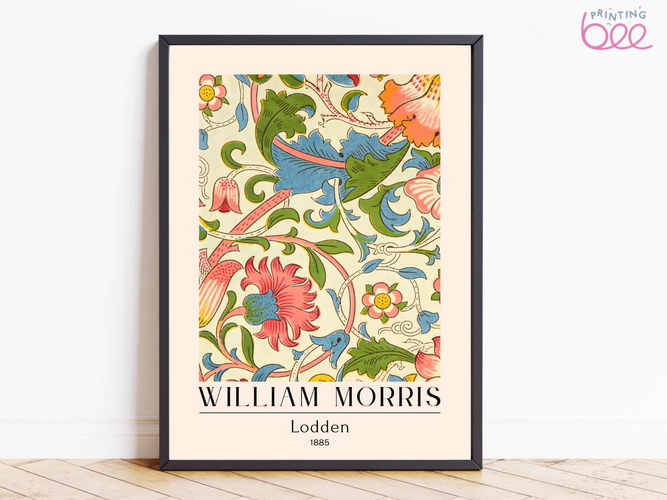 William Morris Lodden Pattern (1885) – Art Print on Canvas and Paper