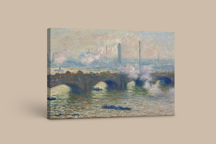 Monet’s The Thames Under Fog – Captivating Impressionist Art Canvas