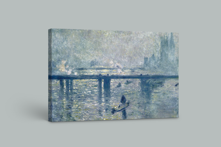 Monet's The Thames in Mist - Atmospheric Impressionist Canvas Print