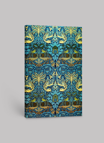 William Morris Peacock and Dragon Pattern Canvas Print (1878) - Classic British Arts & Crafts Design