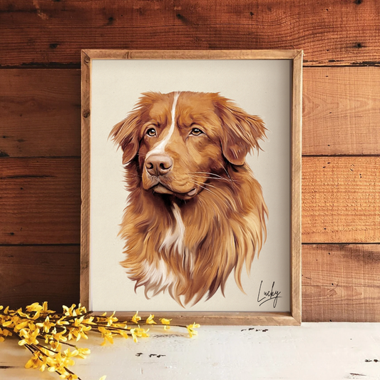 Custom Pet Portrait on Canvas or Art Paper | 'Hand' Painted Pet Portrait From Photo | Pet Memorial Gift