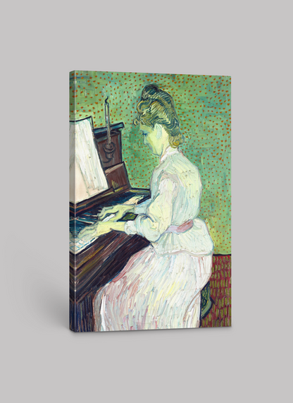 Vincent van Gogh’s "Woman Playing Piano" – Canvas Art Print