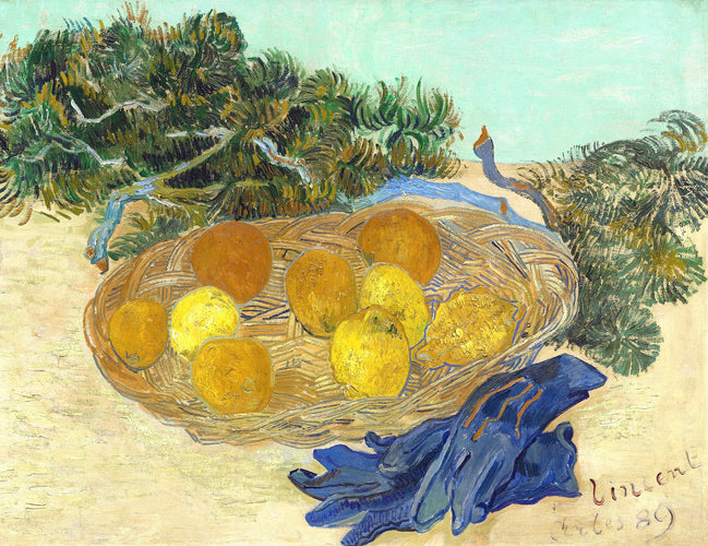 Vincent van Gogh’s “Still Life with Basket of Oranges” – Canvas Art Print