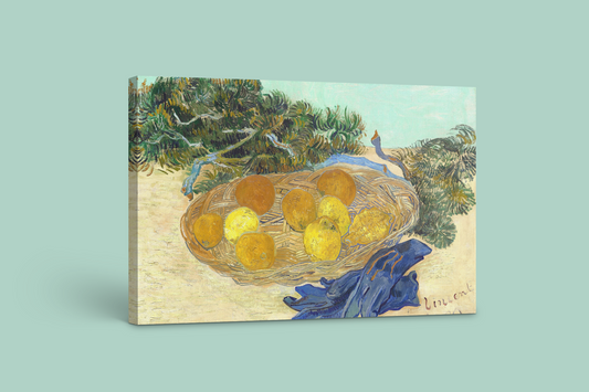 Vincent van Gogh’s “Still Life with Basket of Oranges” – Canvas Art Print