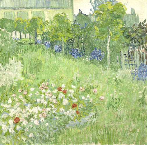 Vincent van Gogh’s “Garden with Flowers” – Canvas Art Print