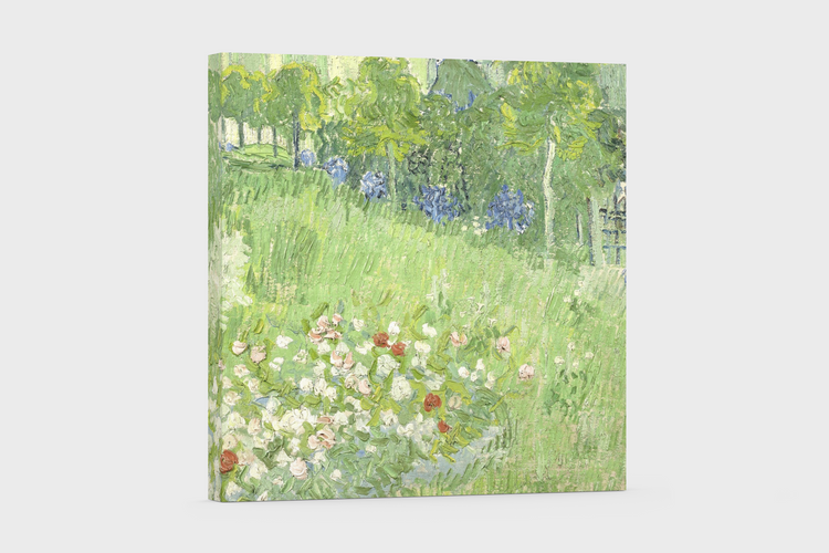 Vincent van Gogh’s “Garden with Flowers” – Canvas Art Print