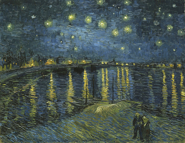 Vincent van Gogh’s “Starry Night Over the Rhône” – Premium Canvas Art