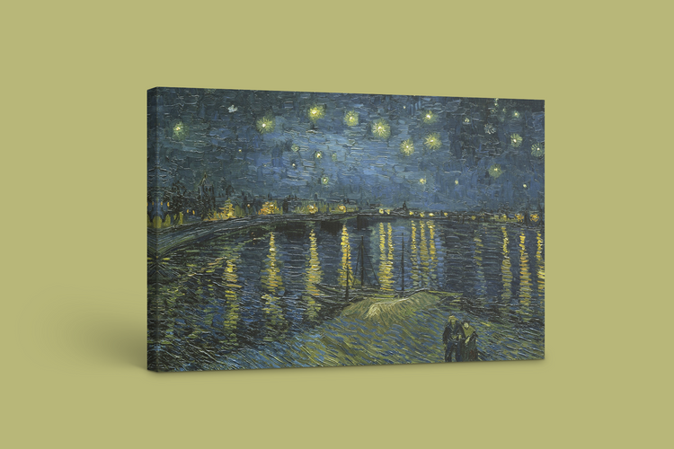 Vincent van Gogh’s “Starry Night Over the Rhône” – Premium Canvas Art