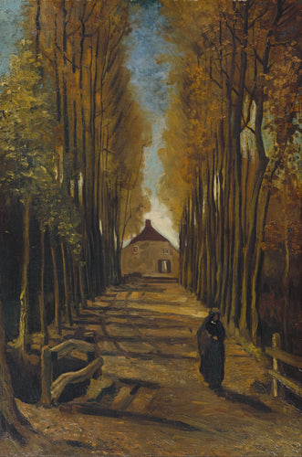 Vincent van Gogh’s “The Avenue of Poplars in Autumn” – Canvas and Framed Art Print