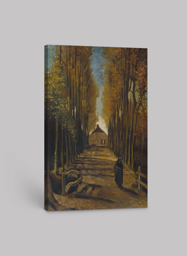 Vincent van Gogh’s “The Avenue of Poplars in Autumn” – Canvas and Framed Art Print