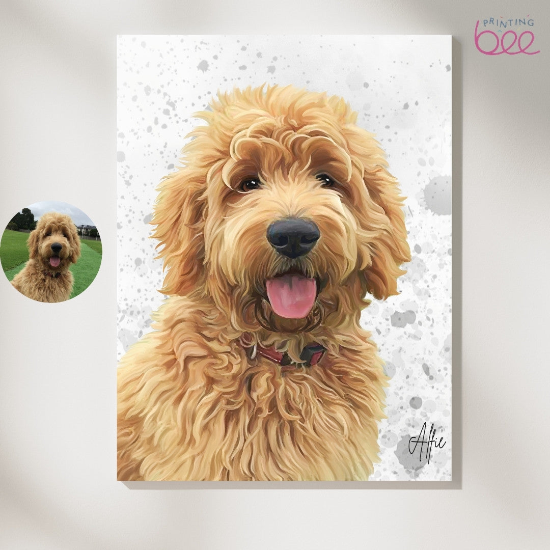 Personalised Watercolour Pet Portrait | Custom Pet Art Print