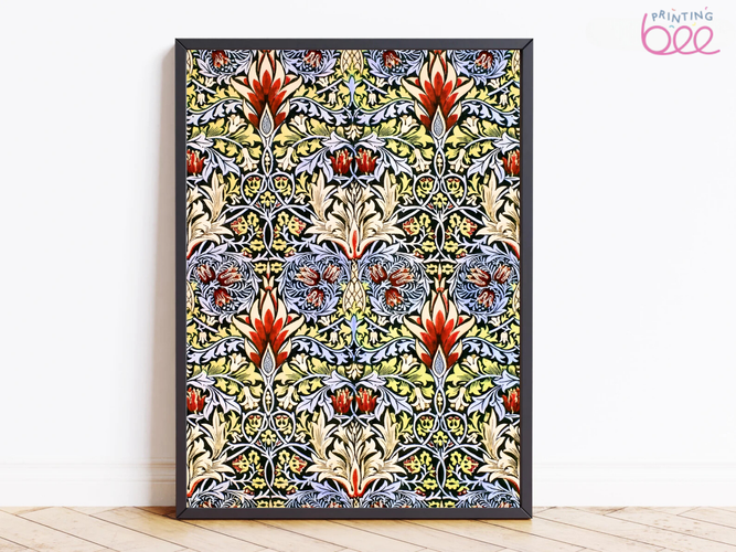 William Morris Snakeshead Pattern (1876) – Art Print on Canvas and Paper