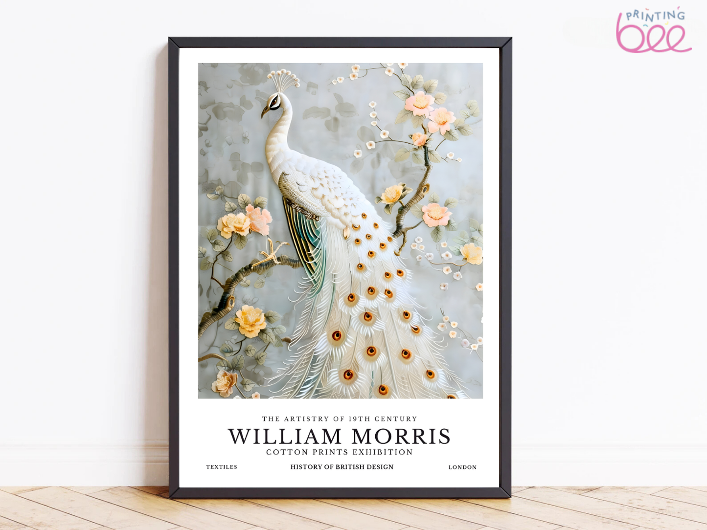 William Morris Bird Motif (1878) – Art Print on Canvas and Paper