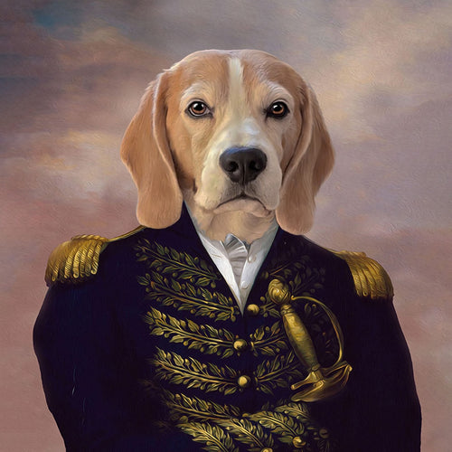 Custom Royal Pet Portrait on Canvas or Art Paper | Oil Pet Portrait From Photo | Regal Dog Portrait